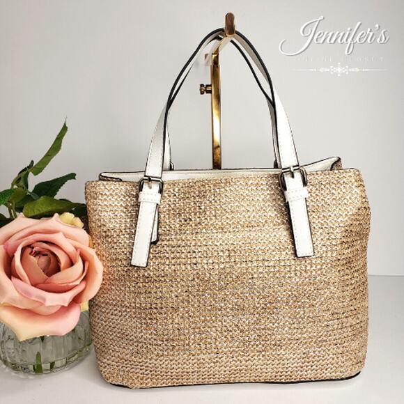 Liz Claiborne NWT Claudia Woven Mini Satchel - Picture 7 of 14